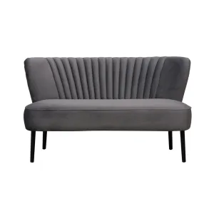 Charcoal Coco Two Seater Sofa