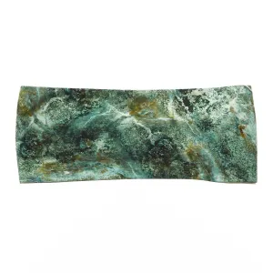 Jade Marble Bamboo Jersey Lined Sweatband