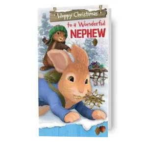 Peter Rabbit 'Nephew' Christmas Card