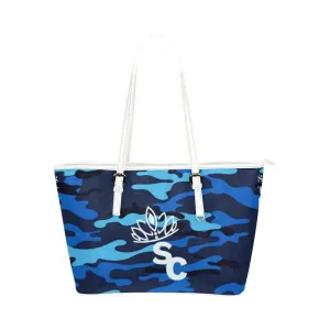 STILE CAPO QUEEN BLUE CAME TOTE BAG.