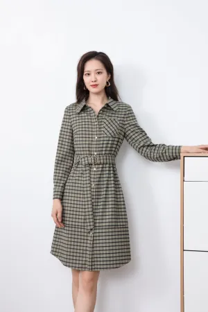 Vichy Check Shirt Dress